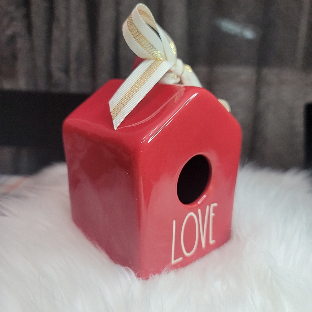 Rae Dunn Small Birdhouse "LOVE" - Picture 2 of 5